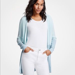 💕NWOT Ann Taylor two tone open cardigan